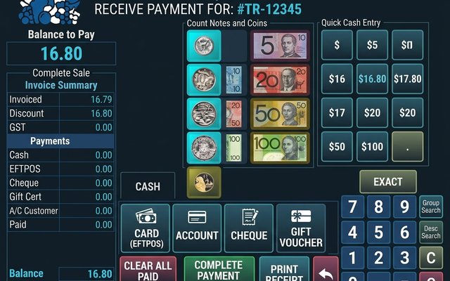 Cash Tender & Fast Payment Entry